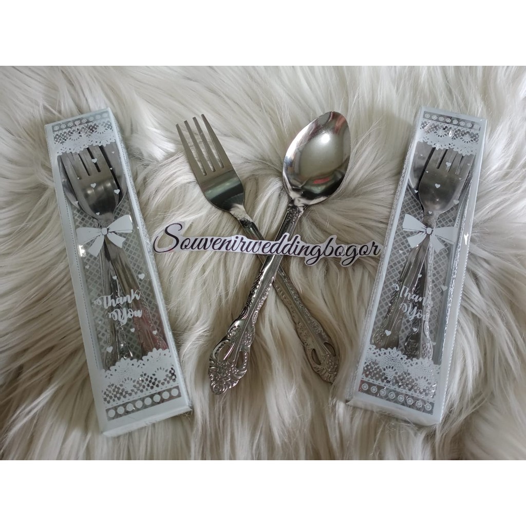 Souvenir Sendok Garpu Wayang Stainless