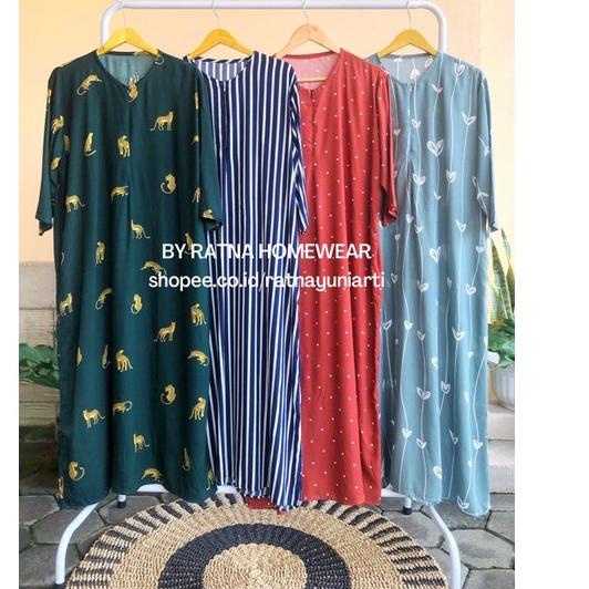 Paling Sesuai.. DASTER GAMIS (part 2) -  Daster Gamis Lengan 3/4  Daster Tangan Panjang Long SMK Das