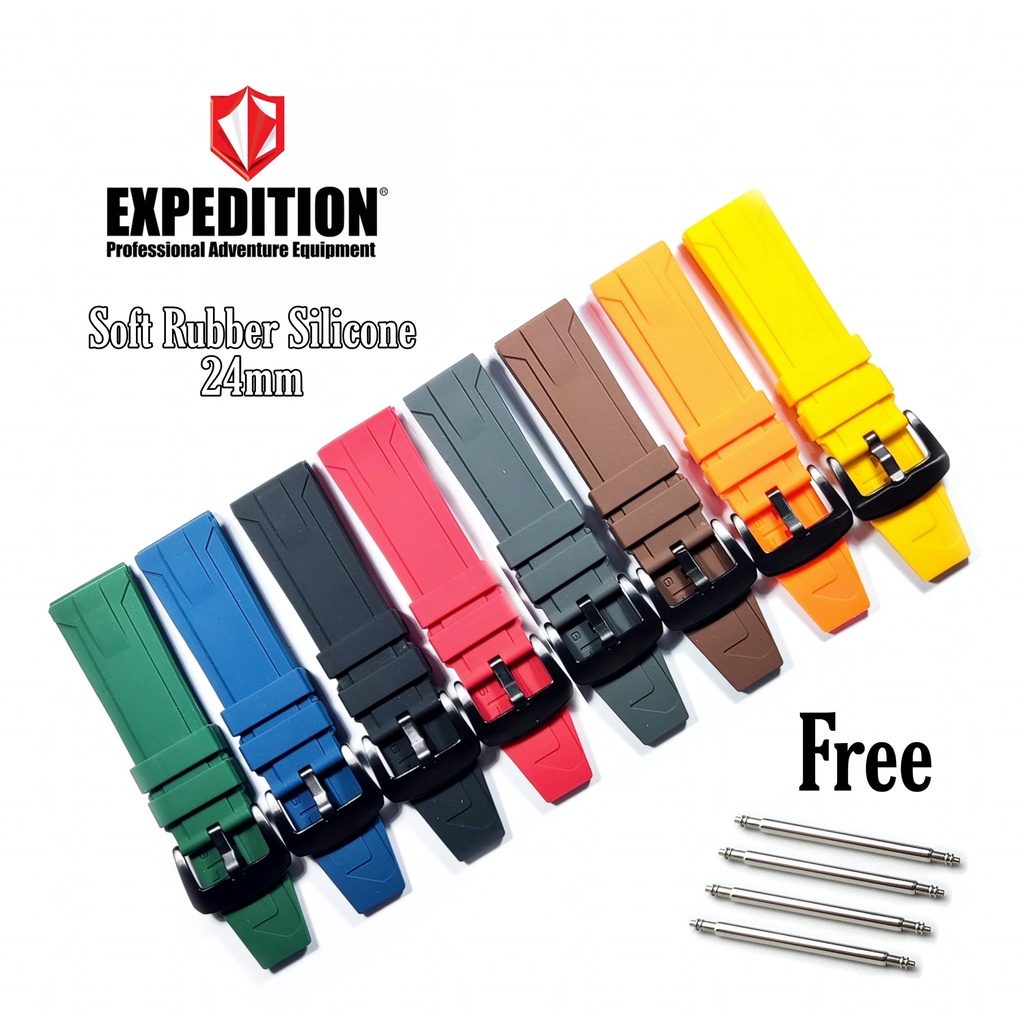 Tali Karet jam tangan 24mm Expedition Original Strap