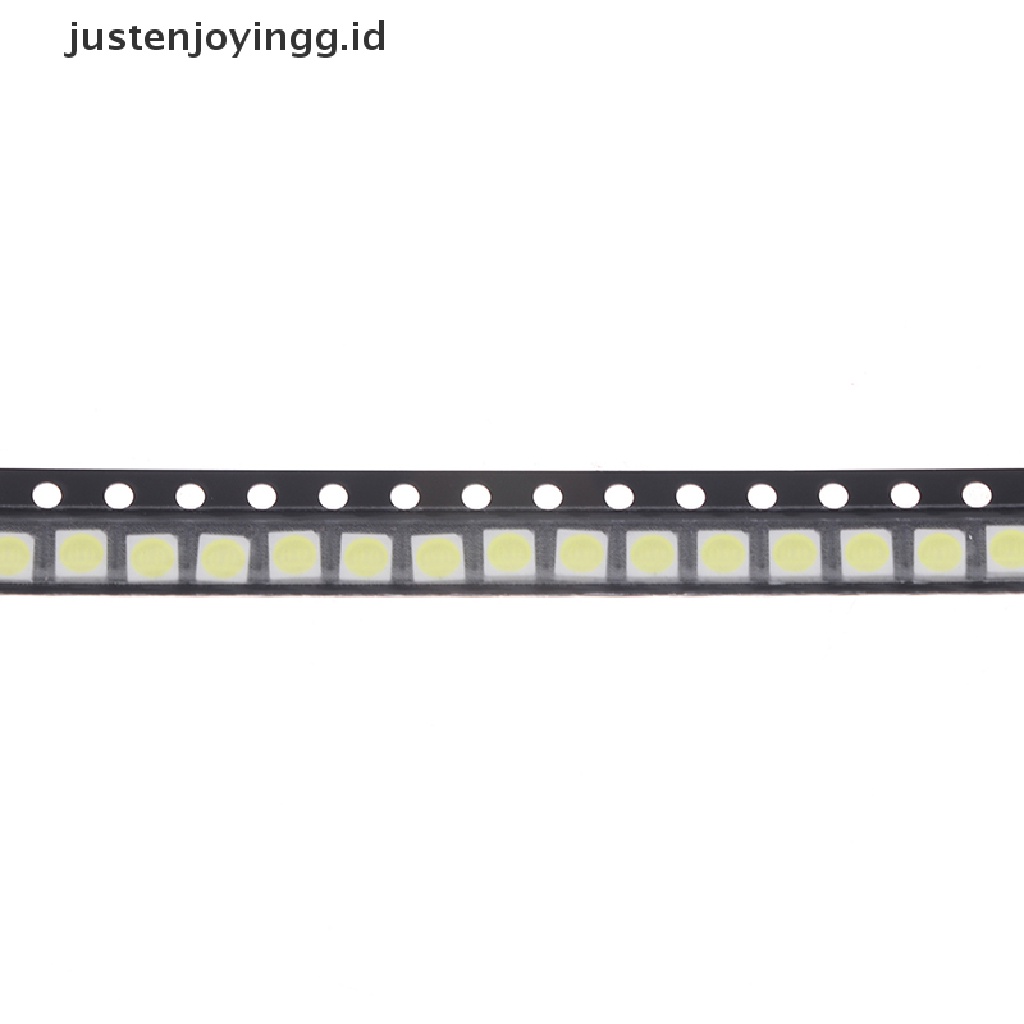 【justenjoyingg.id】 100Pcs 2835/3528 Chips SMD LED Beads 1W 3V Cold White Light For TV LED Diodes .