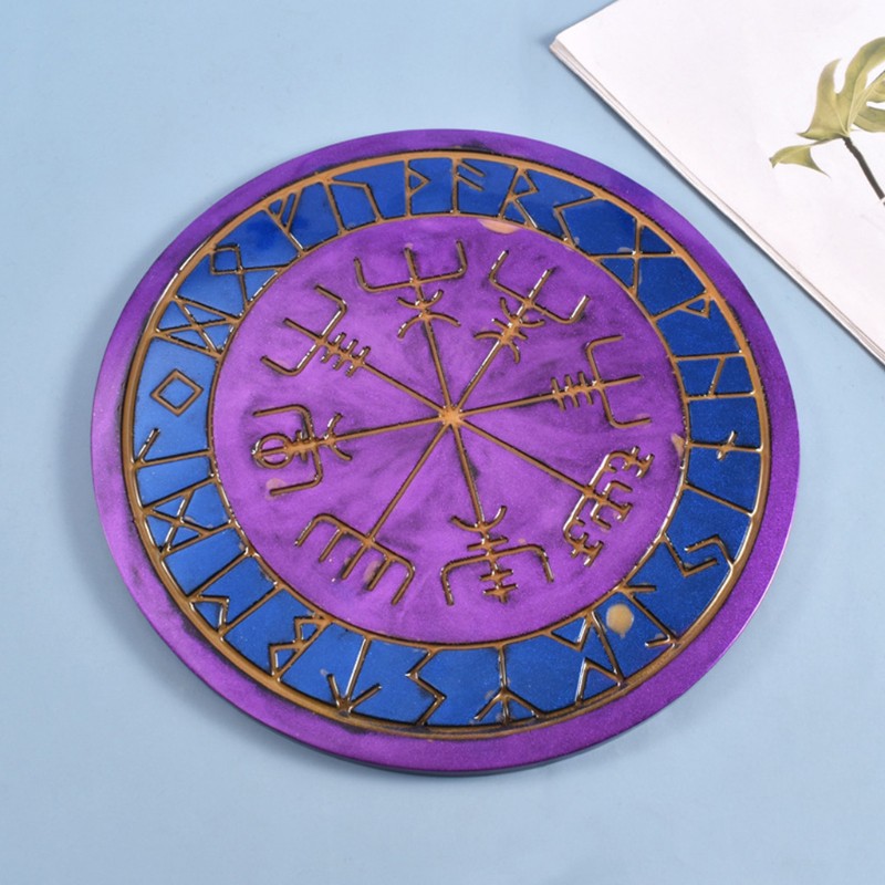 Cetakan Kristal Epoksi Resin Bahan Silikon Desain Astrolabe Tarot Astrologi