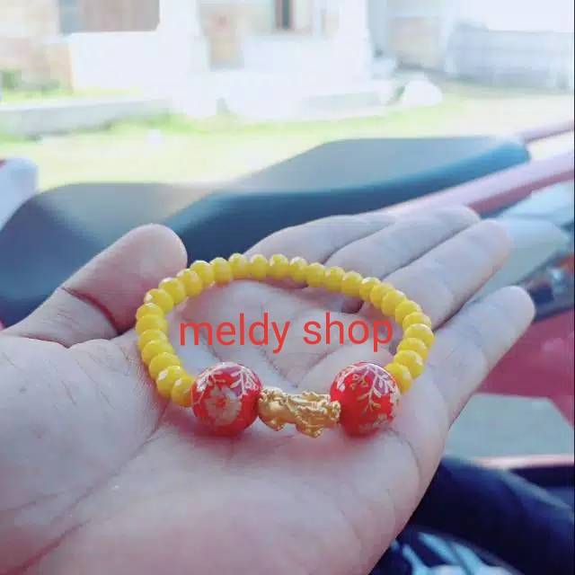 gelang naga pixiu emas asli 24 karat hongkong original