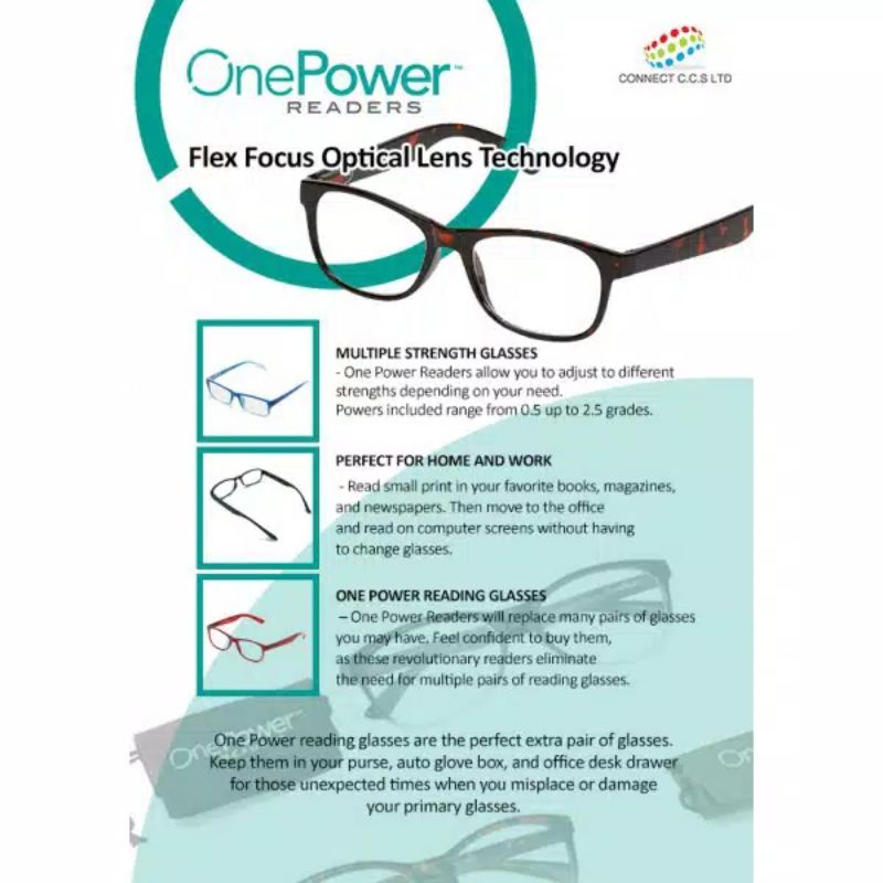 Kacamata Baca Plus Auto Focus Adjusment Ajaib One Power Readers Untuk Pria Dan Wanita Original 100%