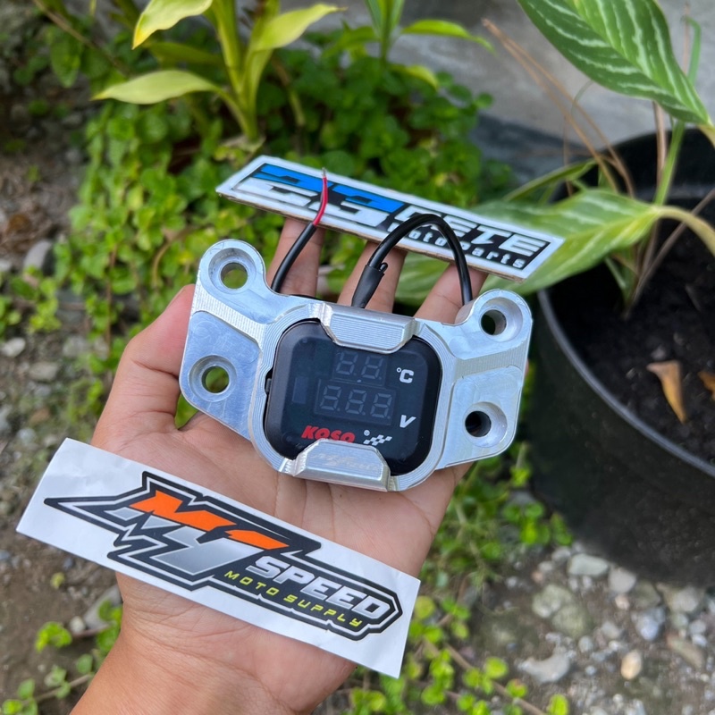 klem stang / raiser cnc set voltmeter koso PNP segitga rx king / vixion