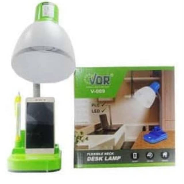 Lampu Belajar / Meja V-009 VDR + Tempat Pensil