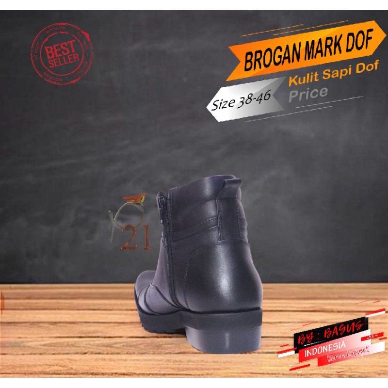 brogan mark dof p21/sepatu p21 /sepatu dinas polri