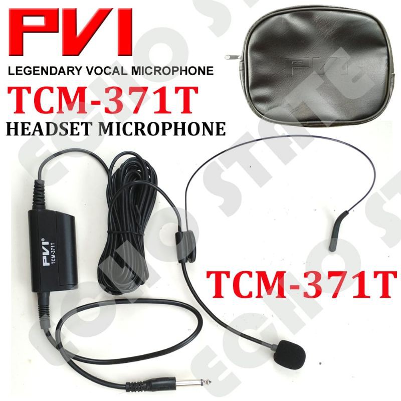 HEADSET MICROPHONE PVI TCM 371T MIK CONDENSER MIKROFON MIC HEADSET IMAM