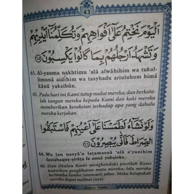 Surat Yasin Dan Tahlil Ukuran Besar A5 Indonesia