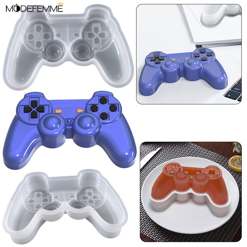 Cetakan Kue / Permen / Pudding / Cokelat Bentuk Gamepad / Controller Bahan Silikon