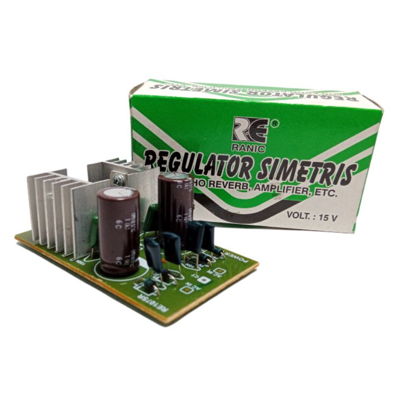 kit regulator simetris 15 volt ct psu simetris 15volt hijau ranic