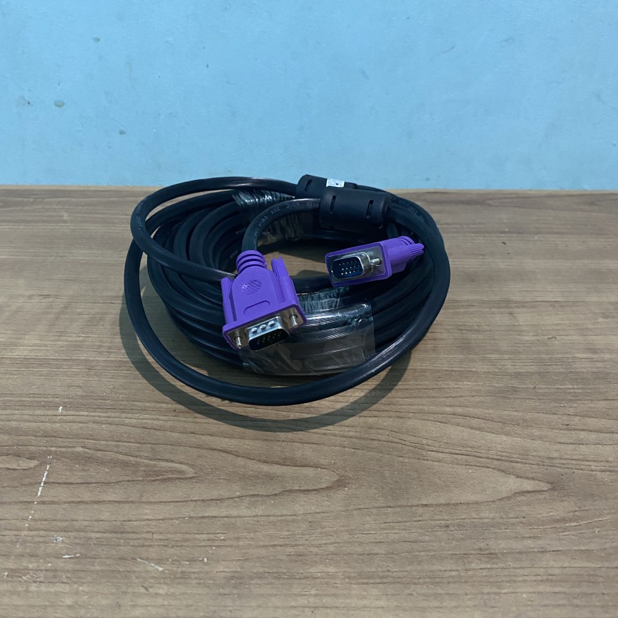 Kabel VGA 10M Male 3+4 Cable VGA 10 Meter Kualitas Bagus