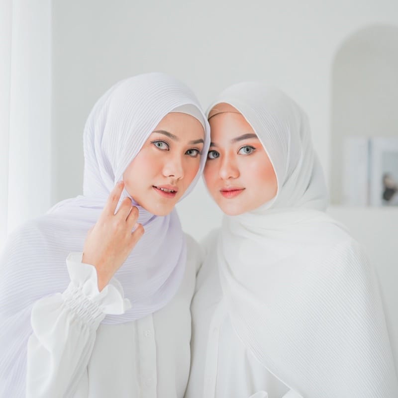 Pashmina Plisket Ceruty BabyDoll Terbaru Kerudung Pashmina Plisket Pasar Hija'b
