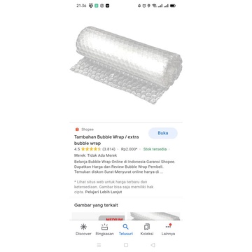 

BUBBLE WRAP UNTUK PACKING LEBIH AMAN