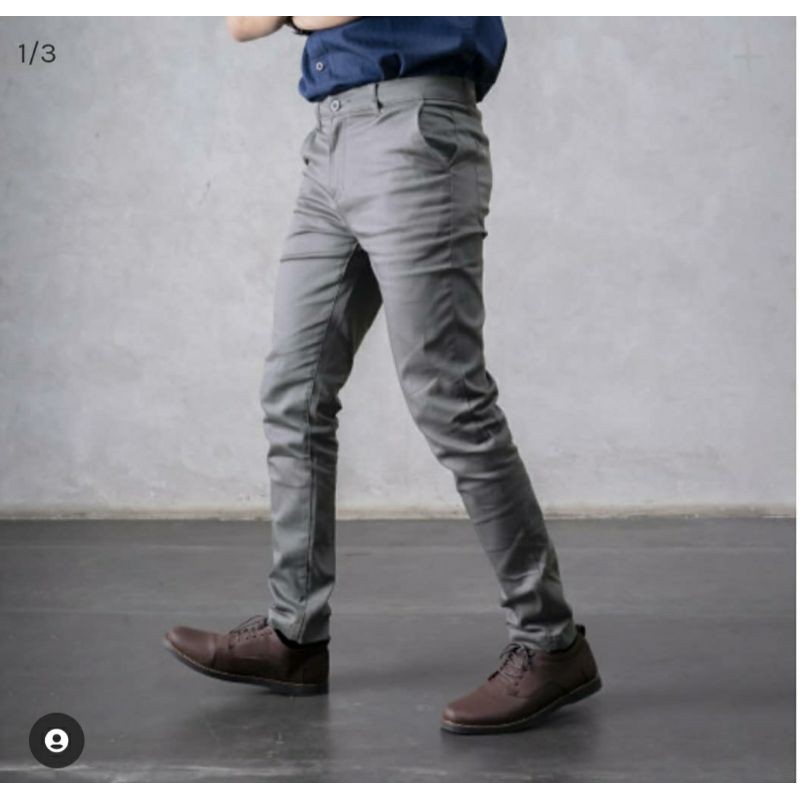chino pants Hl men grey 36