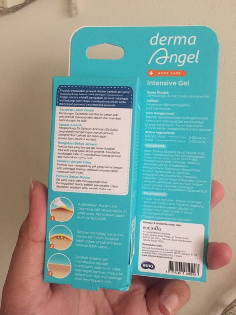 derma angel acne care intensive gel