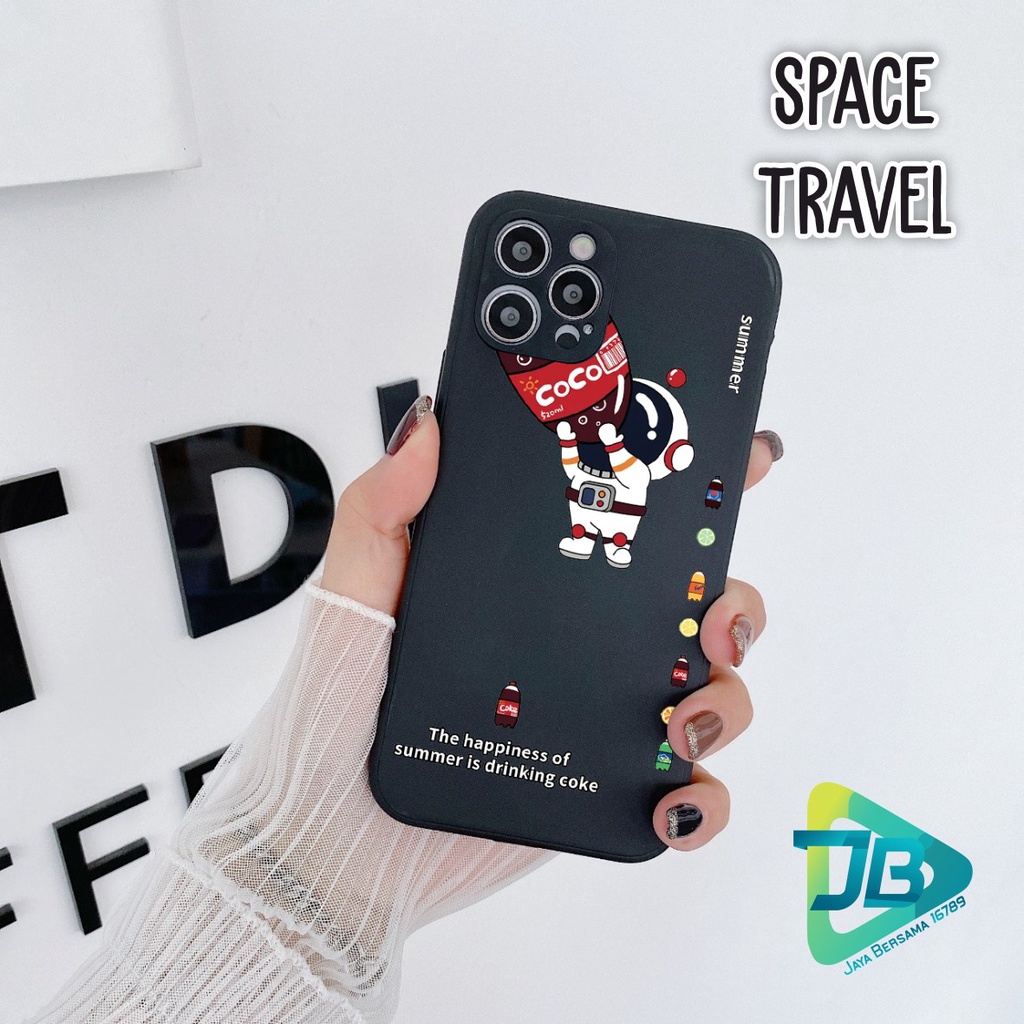 CASE CASING SOFTCASE SILIKON MACARON PELINDUNG KAMERA SPACE TRAVEL OPPO VIVO SAMSUNG XIAOMI REALME IPHONE ALL TYPE JB5347