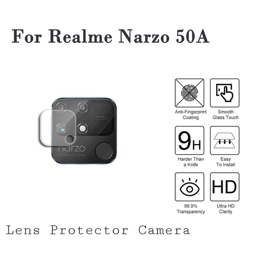 Realme Narzo 50A / Narzo 50I / Narzo Tempered Glass Camera Anti Gores Kamera Bening - D2
