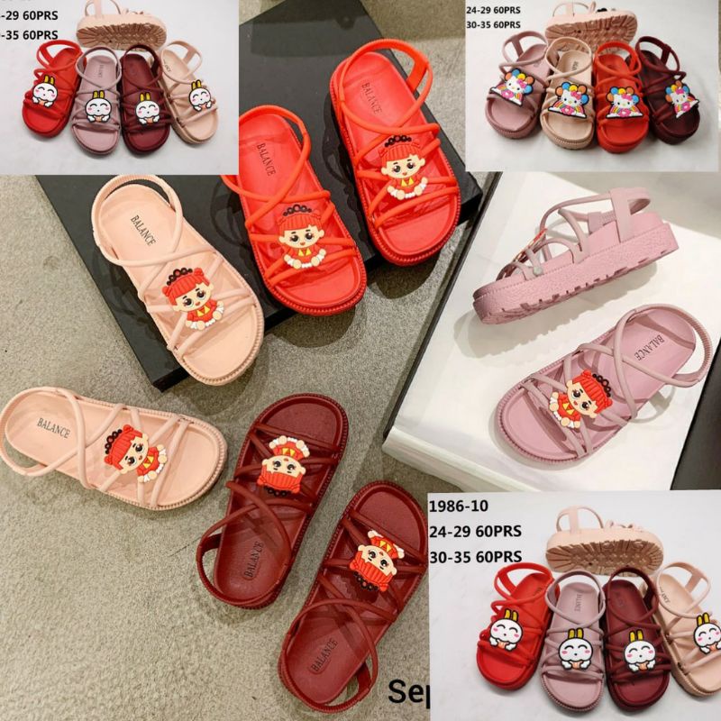 SANDAL ANAK CANTIK KARET JELLY MEDAN HIGH QUALITY IMPOR