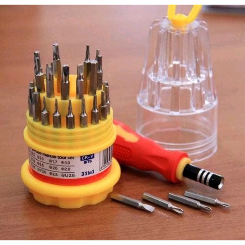 Vinztstore - Obeng Set Multi 31 in 1 Mini Serbaguna Elektronik Screwdriver Handphone Elektronik HP