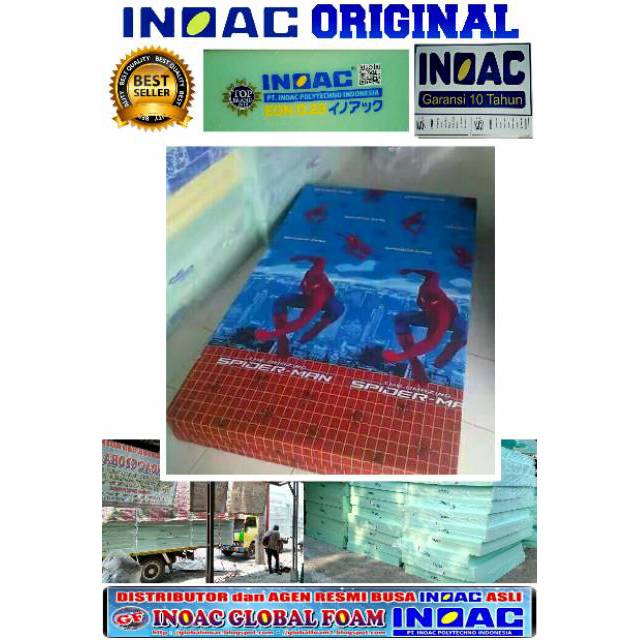 Kasur busa inoac asli EON D23 200x90x20cm ukuran single garansi 10 tahun