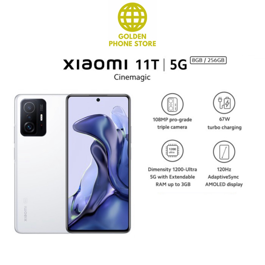 Xiaomi 11T (8GB+256GB) Dimensity 1200 Ultra 108MP Triple Kamera Layar 6.67