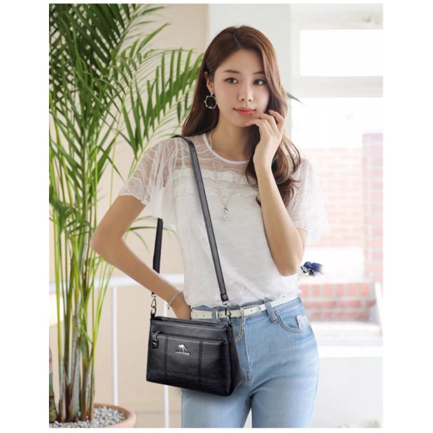 MOCHILLASTORE - Tas Wanita Selempang Stylist And Populer Tas Korean style Tas Mini 2 In 1 Multifungsi Tas Elegand Women Girl