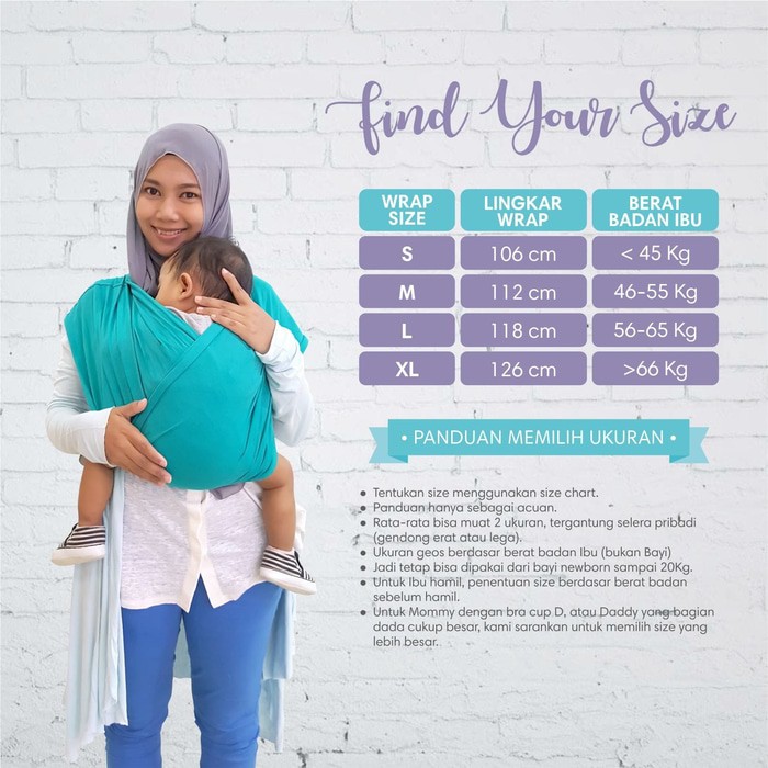 Gendongan Kaos Geos Instan 2 in 1 Baby Wrap | Shopee Indonesia