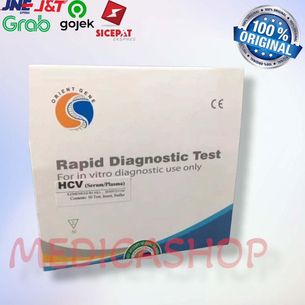 Rapid Test Orient Gene Hcv Strip isi 50