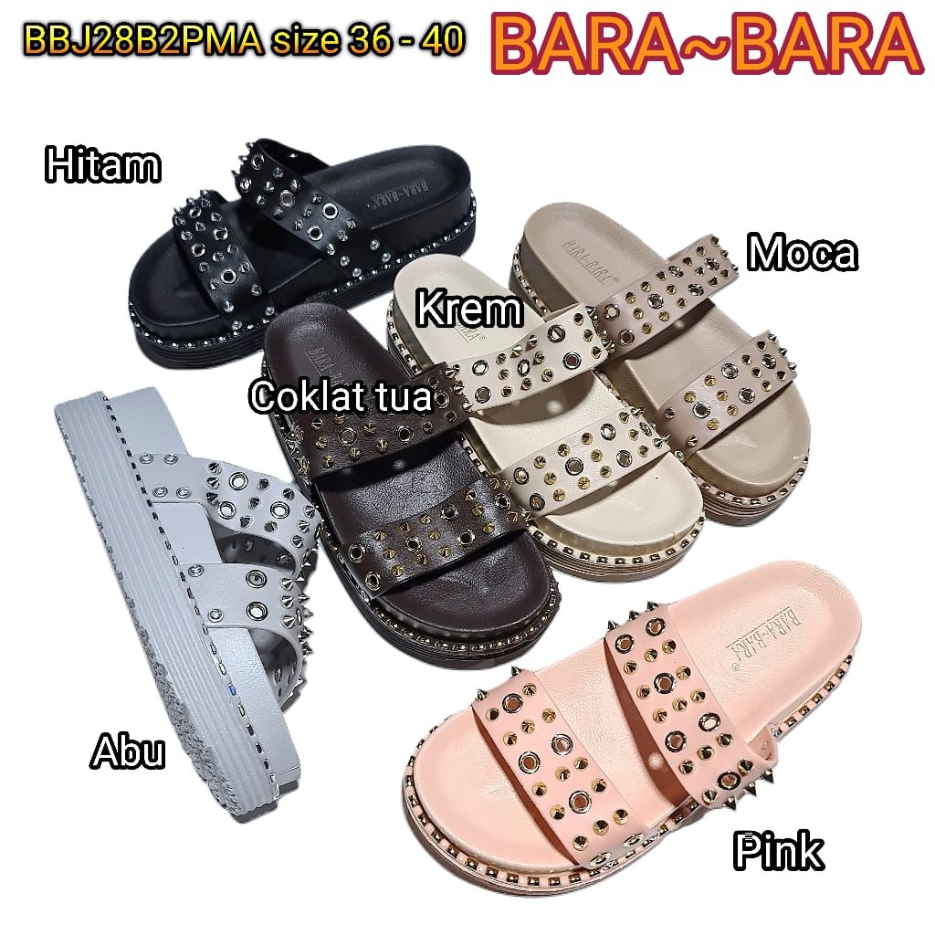 jelly sendal cewek barabara sandal wanita barabara wanita import BBJ28B2PMA