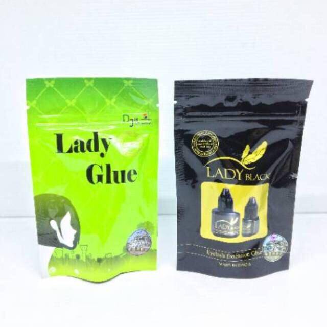 Lady black / Lady Glue 5 dan 10 gr / K GLUE eyelash extension / NAVINA MERAH LEM tanam bulumata