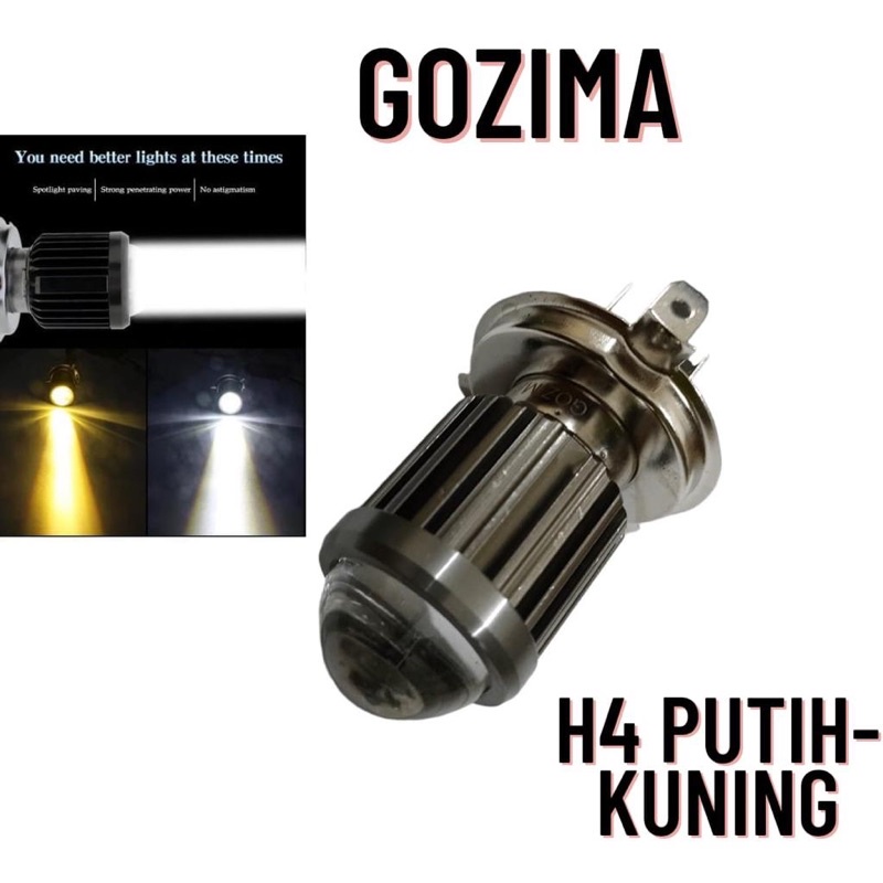 BOHLAM LED H4 AC/DC Jumbo VIXION-NINJA 150-CB150R-CBR 150-VERZA-SCOOPY F1 old DLL BISA MOBIL DAN MOTOR YANG PAKAI SOKET H4