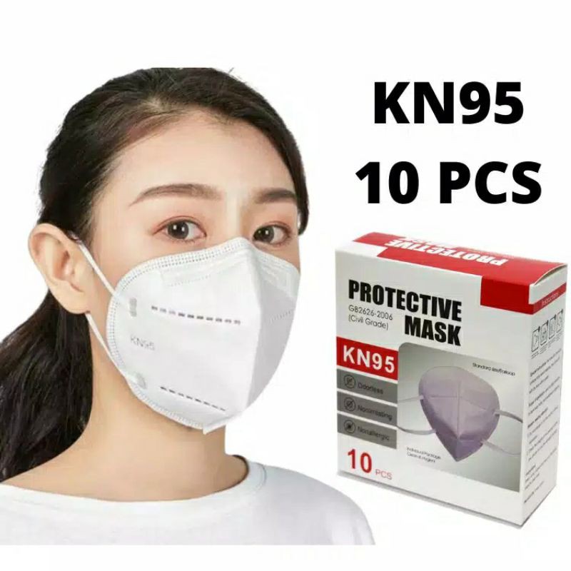 Masker KN95 1box isi 10pcs , Masker KN95 Protective mask 1 box isi 10 pcs