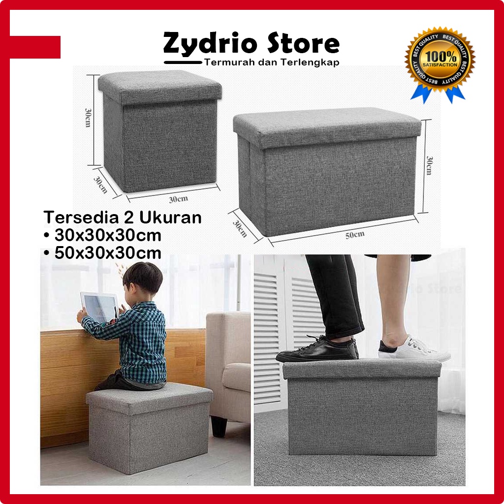 Sofa Kotak Penyimpanan Serbaguna / Stool Storage Box Sofa Jumbo Besar