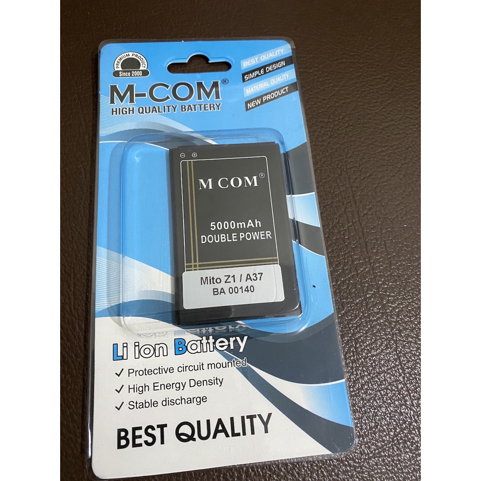 MCOM MCOM . 5000 MAH - Baterai Mito A37 // BA00140 - Double POWER Baterai Batrai Bateray Battre Bate