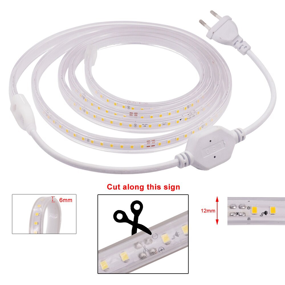 Lampu LED STRIP SELANG 10M 220v 10 M METER OUTDOOR Waterproof RGB Warna Warni