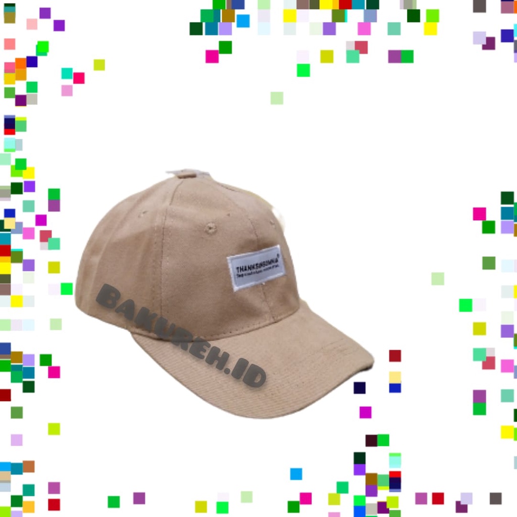 TERBARU!!!topi baseball bordir thanksinsomnia bahan rapel pakai cakop besi topi pria terbaru kekinian - COD