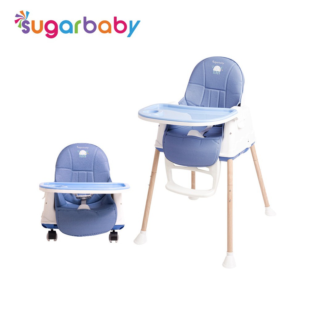 FREE BUBLEWARP Sugar Baby High Chair (Baby Booster &amp; High Chair) : 6 Growing Stages