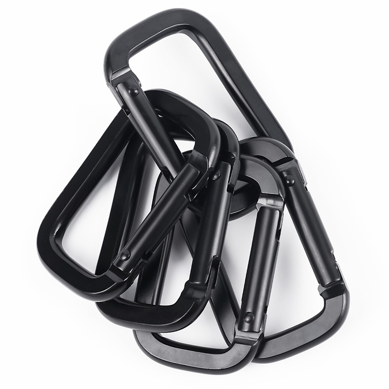 1pc Gesper Carabiner Mini Portable Multifungsi Bentuk Kotak Untuk Tas Backpack / Camping / Hiking