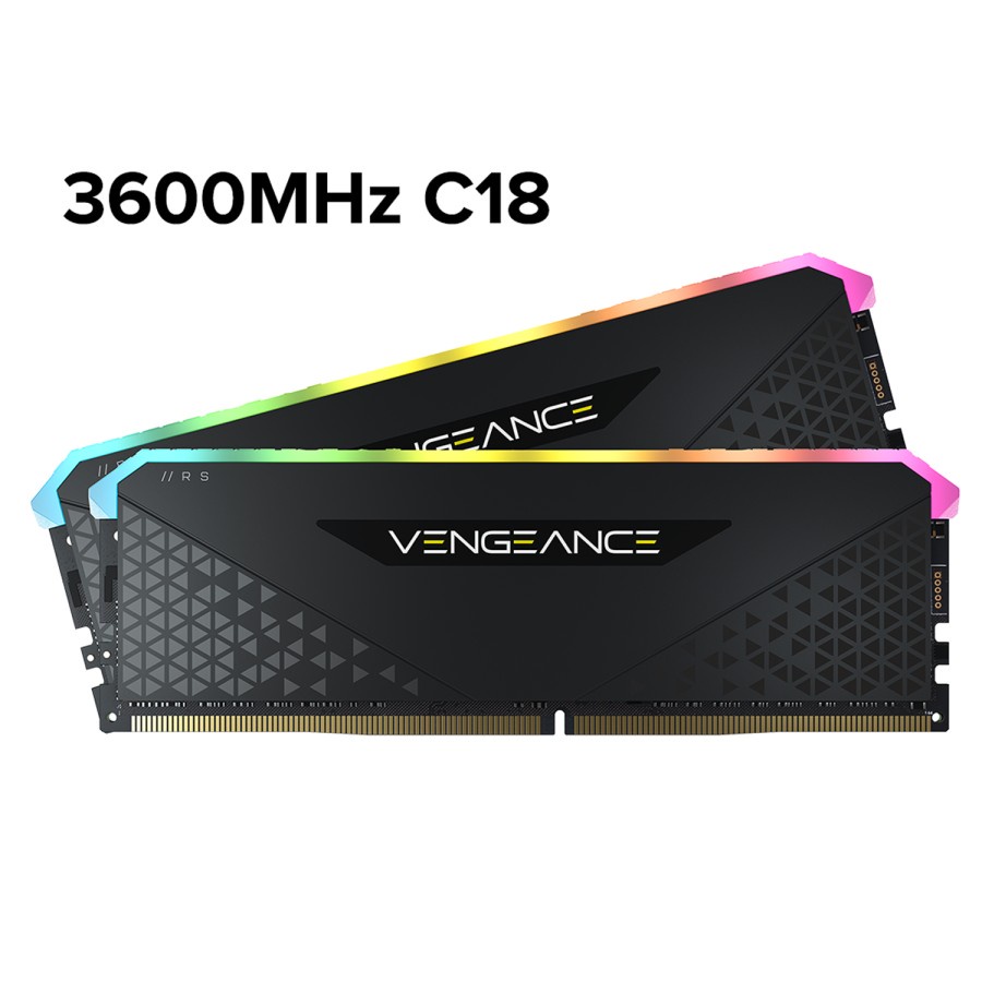 CORSAIR VENGEANCE RGB C18 RS 32GB DDR4 DRAM 3600MHz CMG32GX4M2D3600C18