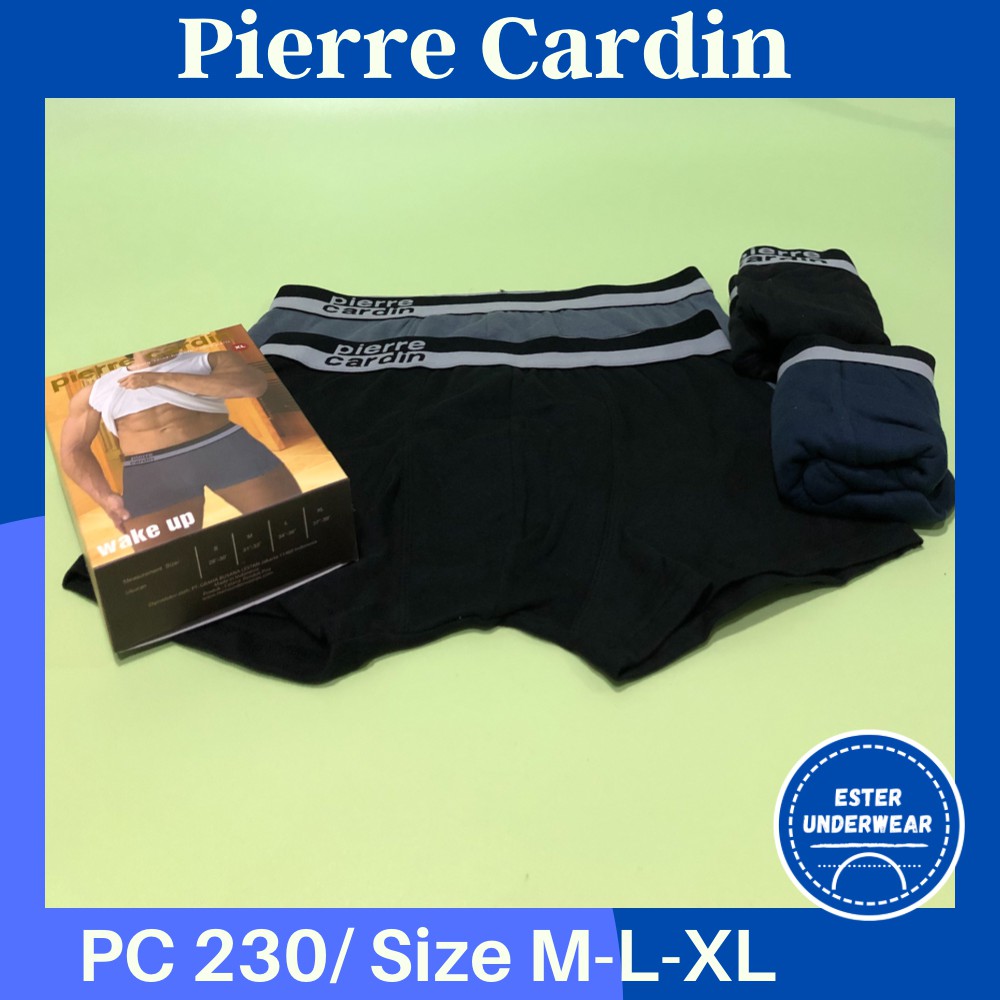 Celana Boxer Pria PIERRE CARDIN  PC 230 ISI-2 PCS harga terjangkau