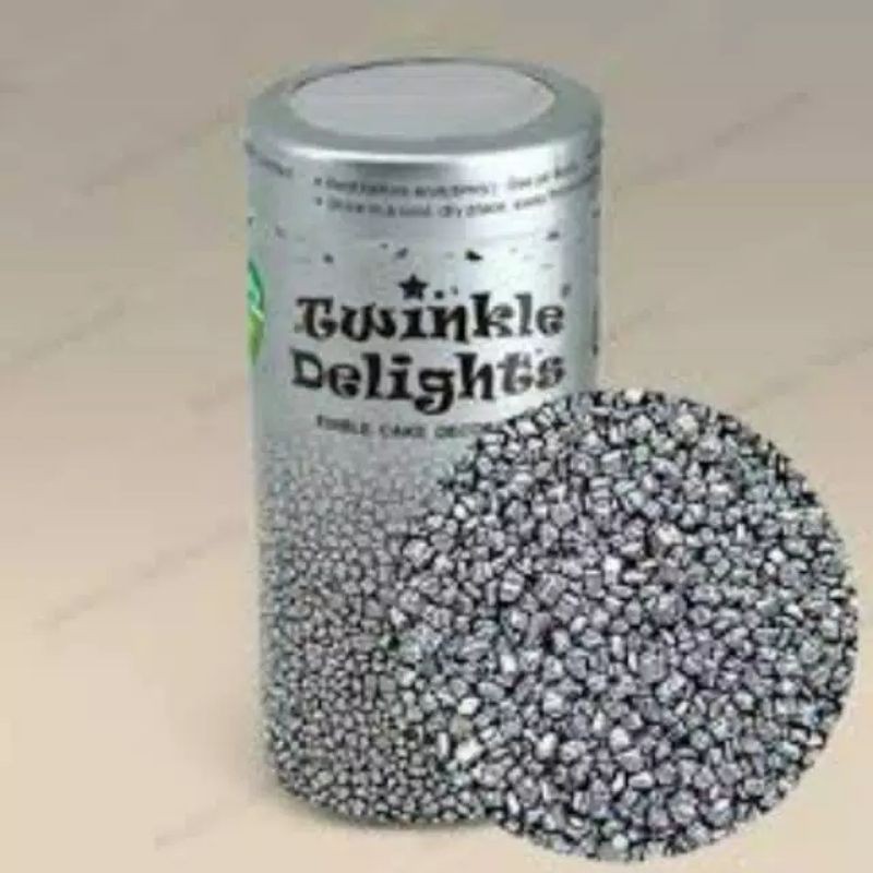 

twilight delight hiasan kue sprinkel silver
