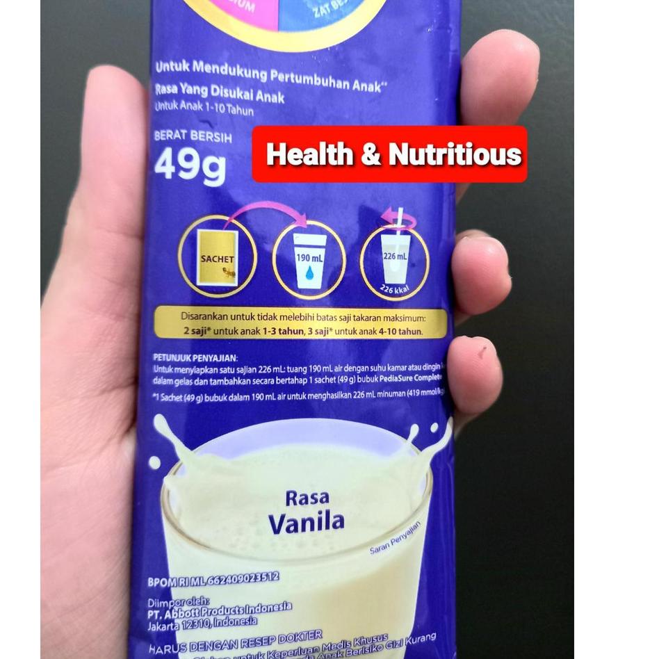 

TERBARU dan TERLARIS (PROMO TERBARU) SUSU PEDIASURE COMPLETE PEDIASURE SACHET VANILA