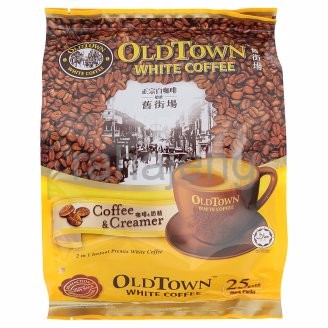 

OLD TOWN WHITE COFFEE 2 IN 1 COFFEE & CREAMER (NO SUGAR)