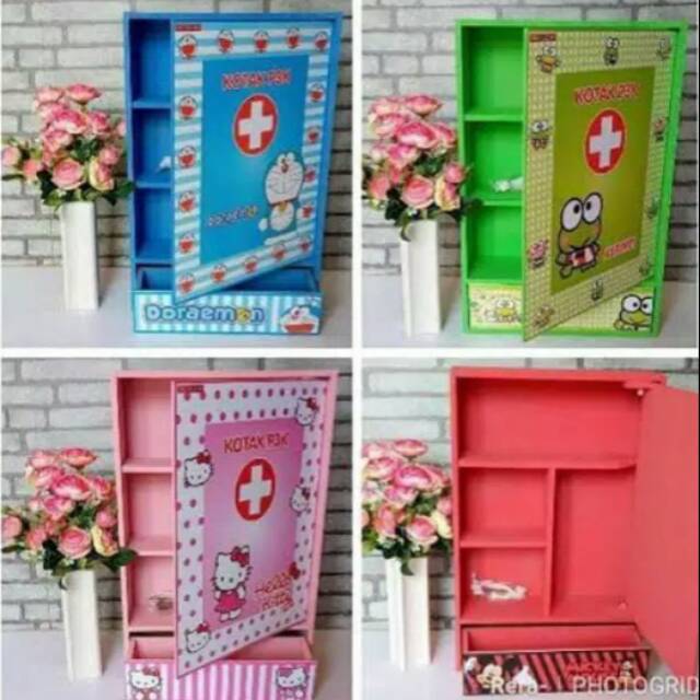 Kotak obat p3k karakter