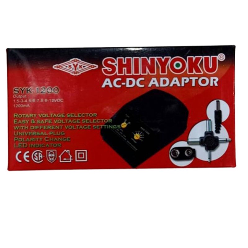 Adaptor Shinyoku AC DC Universal SYK-1200