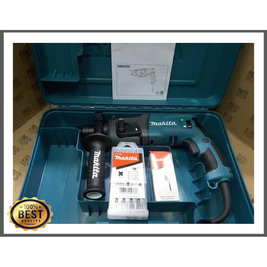 Alat Mesin Bor Rotary Hammer Sds Plus Makita Hr2230 Hr 2230 Mka 712 Shopee Indonesia