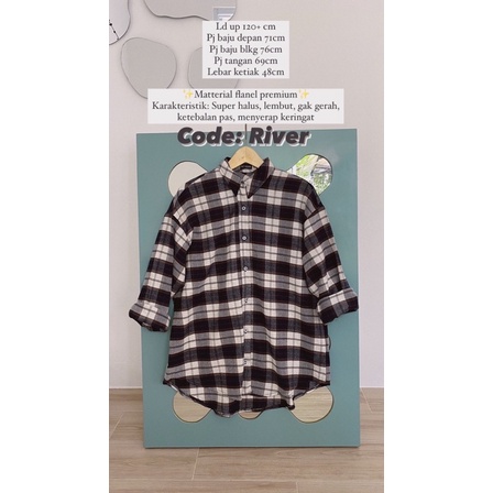 Kei oversize flanel shirt / kemeja flanel / unisex