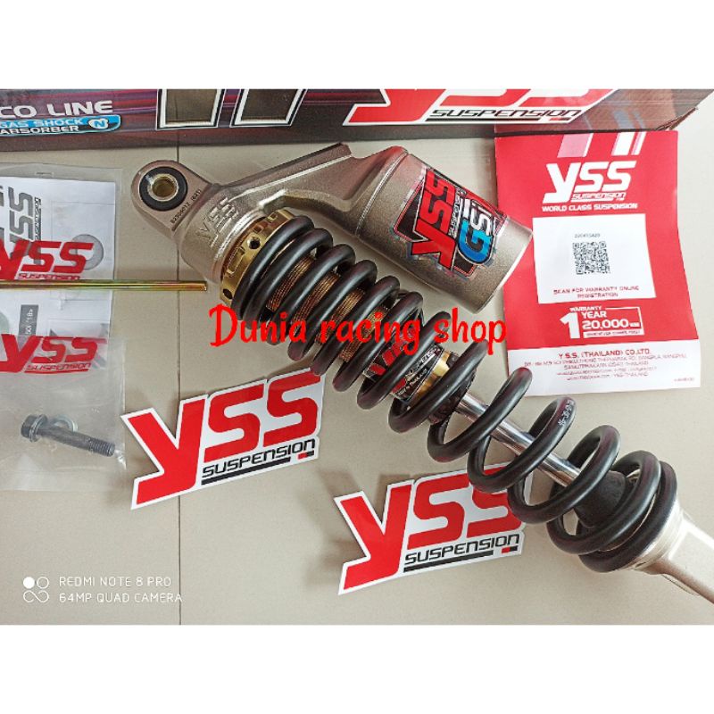 Shock YSS ECO LINE Vario 125 Vario 150 Mio Fazzio Xeon Beat Scoopy X ride Vario 110 Spacy Mio M3 Fino Mio j Freego Lexi Genio 315MM 330MM Original YSS