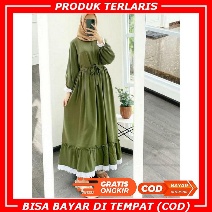 Baju Muslim Wanita Gamis Maxy Remaja Terbaru 2022 Model Kekinian Modis Kondangan Murah Rd Maxy Palom