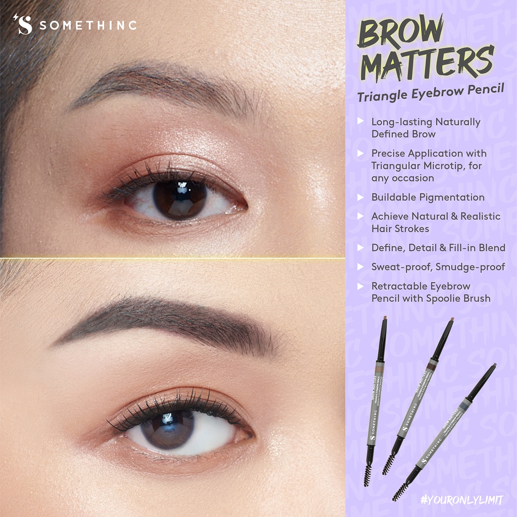 SOMETHINC BROW MATTERS Retractable Triangle Eyebrow Pensil Alis Mekanik